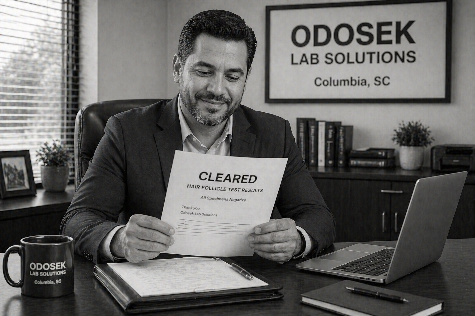 Hair follicle drug test results Columbia SC — Odosek Lab Solutions